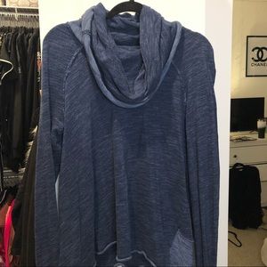Free People, blue, knit sweater.